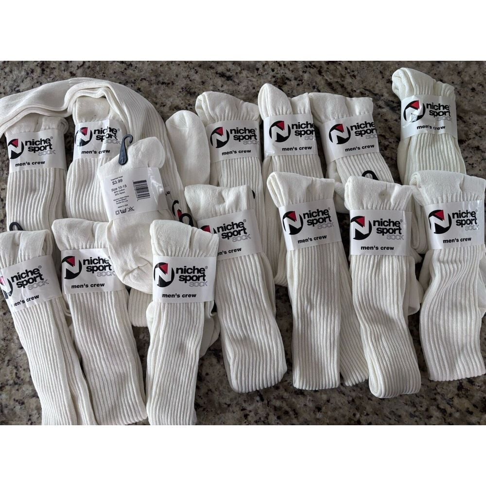 15 Pair Brand New Men's Knee-High, Tall Socks. Niche Sport Sick 2791