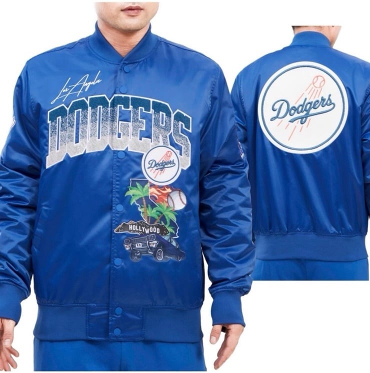Men’s Pro Standard special edition Los Angeles Dodgers Jacket Satin Blue
