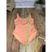 Onia Kelly Scoop Back Swimsuit Size XL Orange peach color - hard to find color