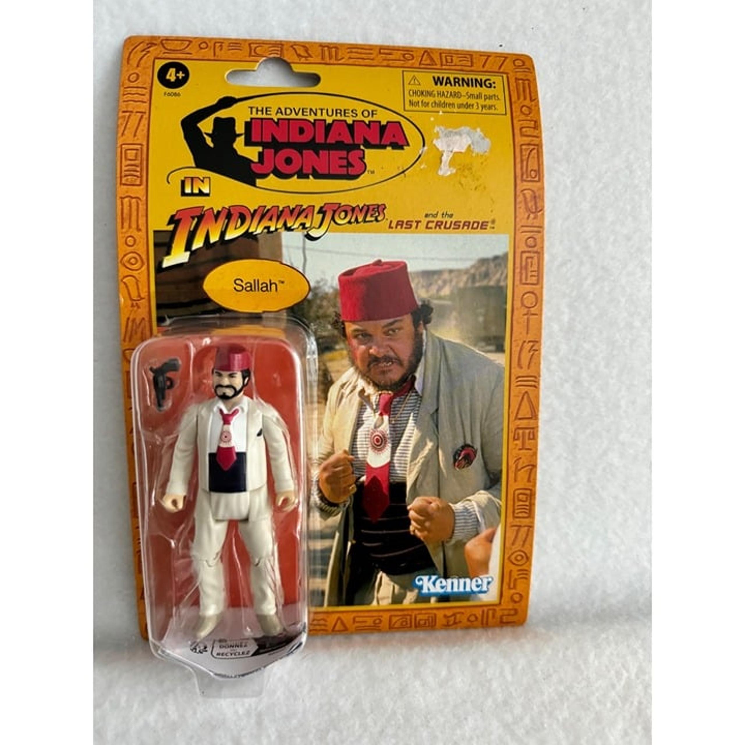 Indiana Jones Sallah Action Figure 3.75" Retro 2023 Hasbro New - Kenner