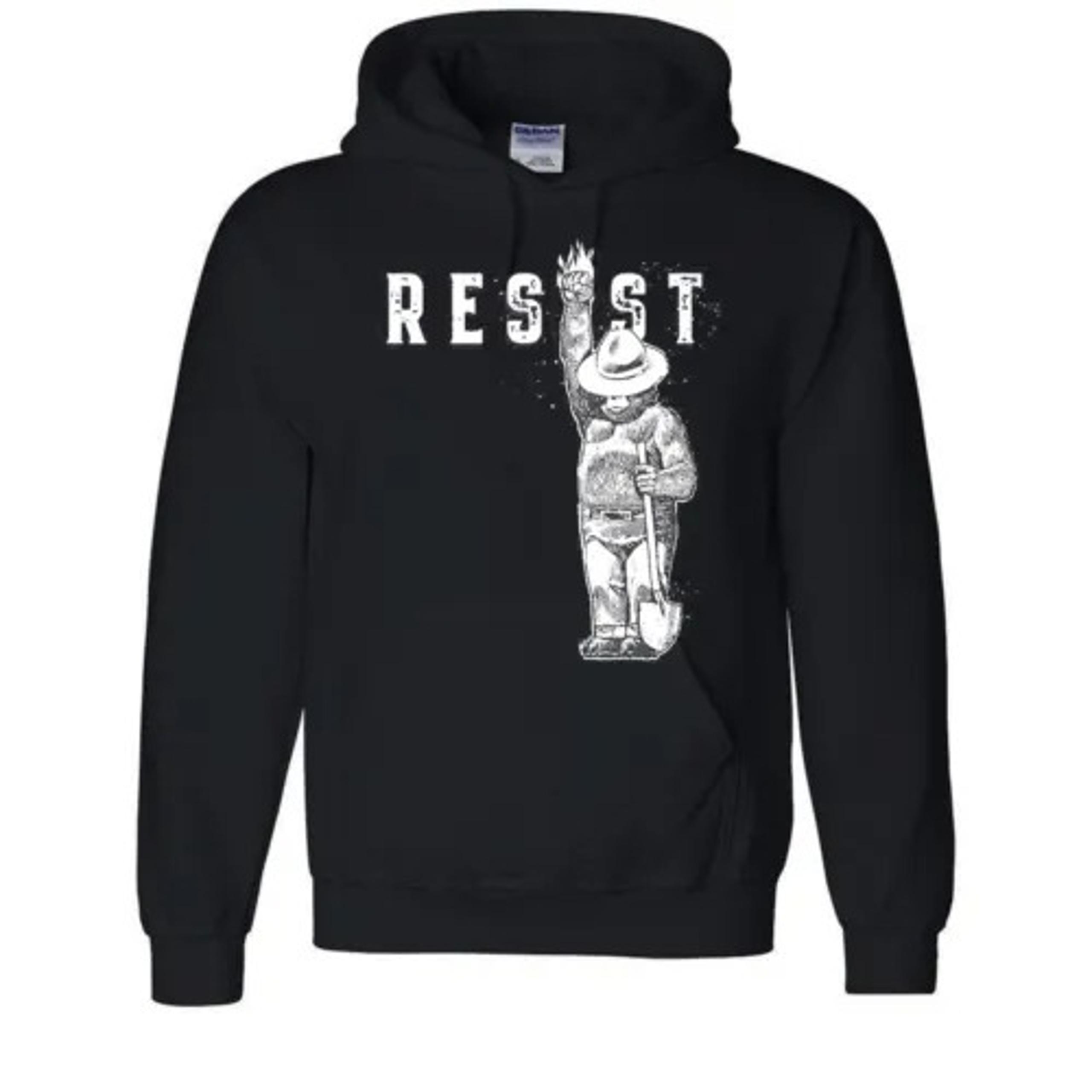 Resist Hoodie with y Bear Design - Unisex Pullover