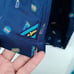 NWT Mr. Swim 2pc Set Mens Swimwear Shorts & Shirt SZ L 128 Summer BBQ Navy Neon