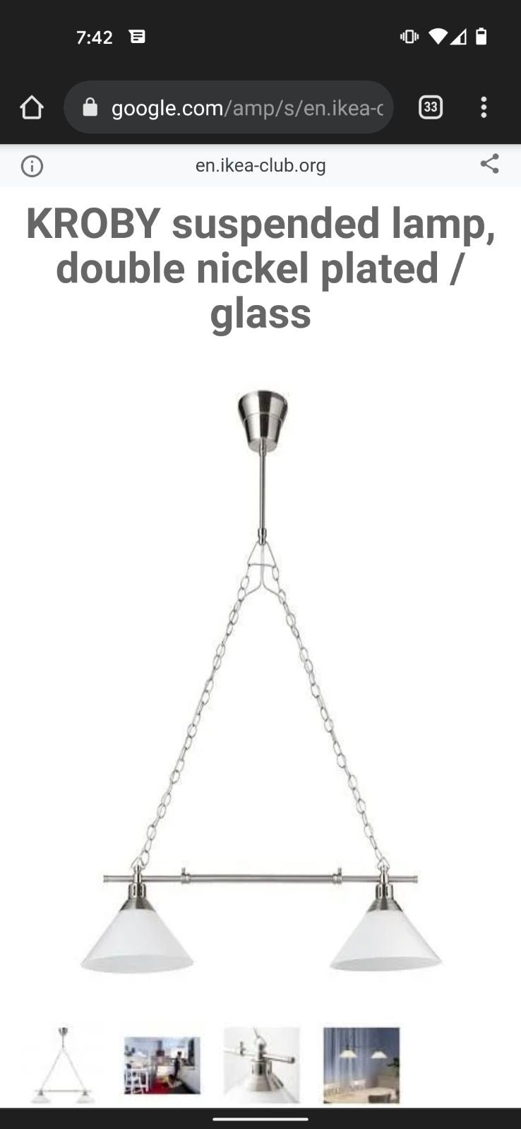Ikea chandelier