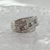 Sterling Silver Cubic Zirconia Round Cut Pronged Vintage Ring - sz 7.75
