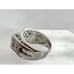 Sterling Silver Cubic Zirconia Round Cut Pronged Vintage Ring - sz 7.75
