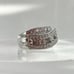 Sterling Silver Cubic Zirconia Round Cut Pronged Vintage Ring - sz 7.75