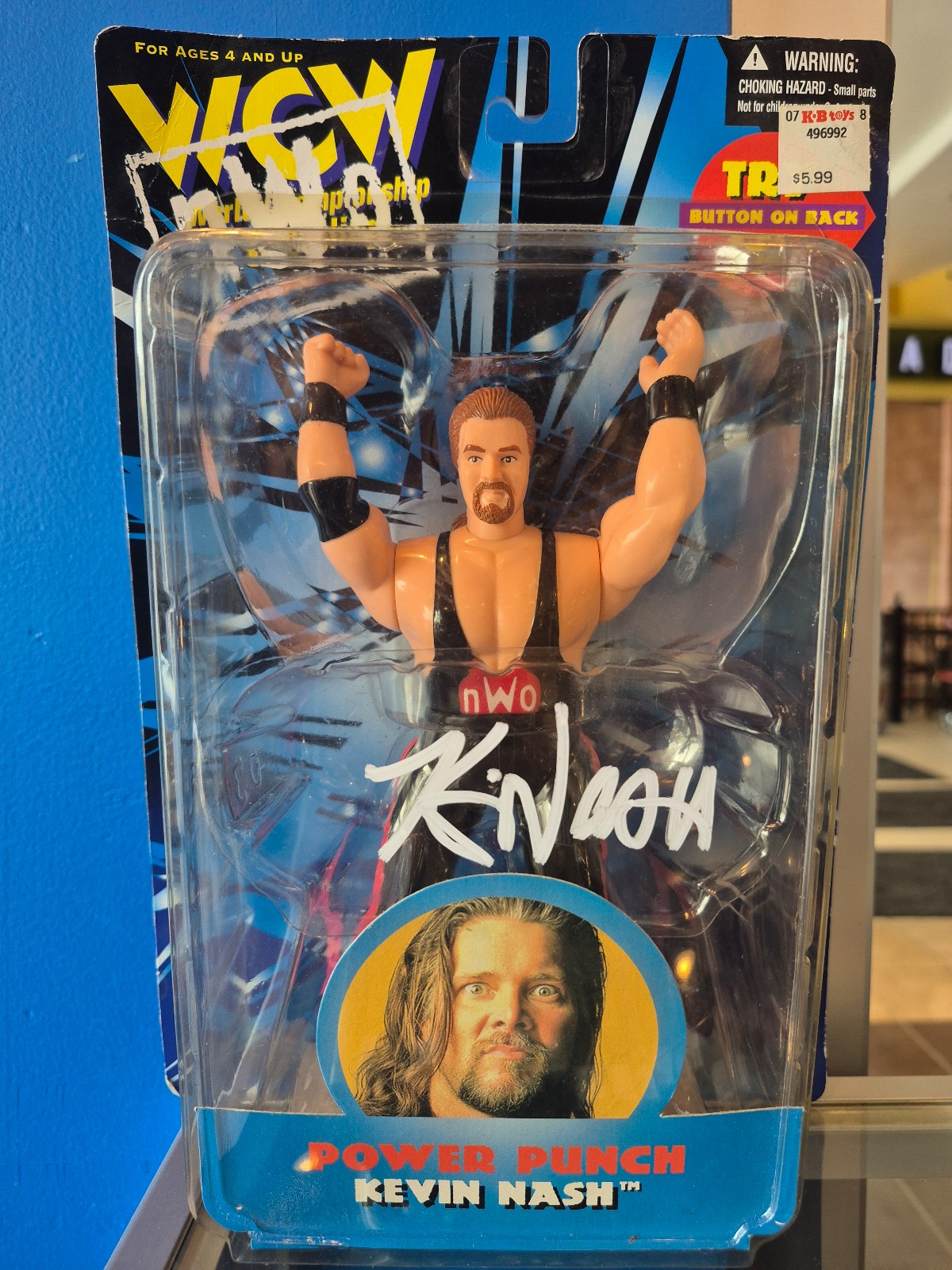 Kevin Nash Autographed WCW nWo Action Figure