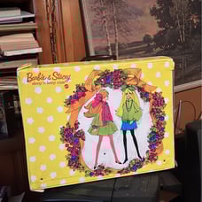 1960s Barbie and Stacy sleep and keep case