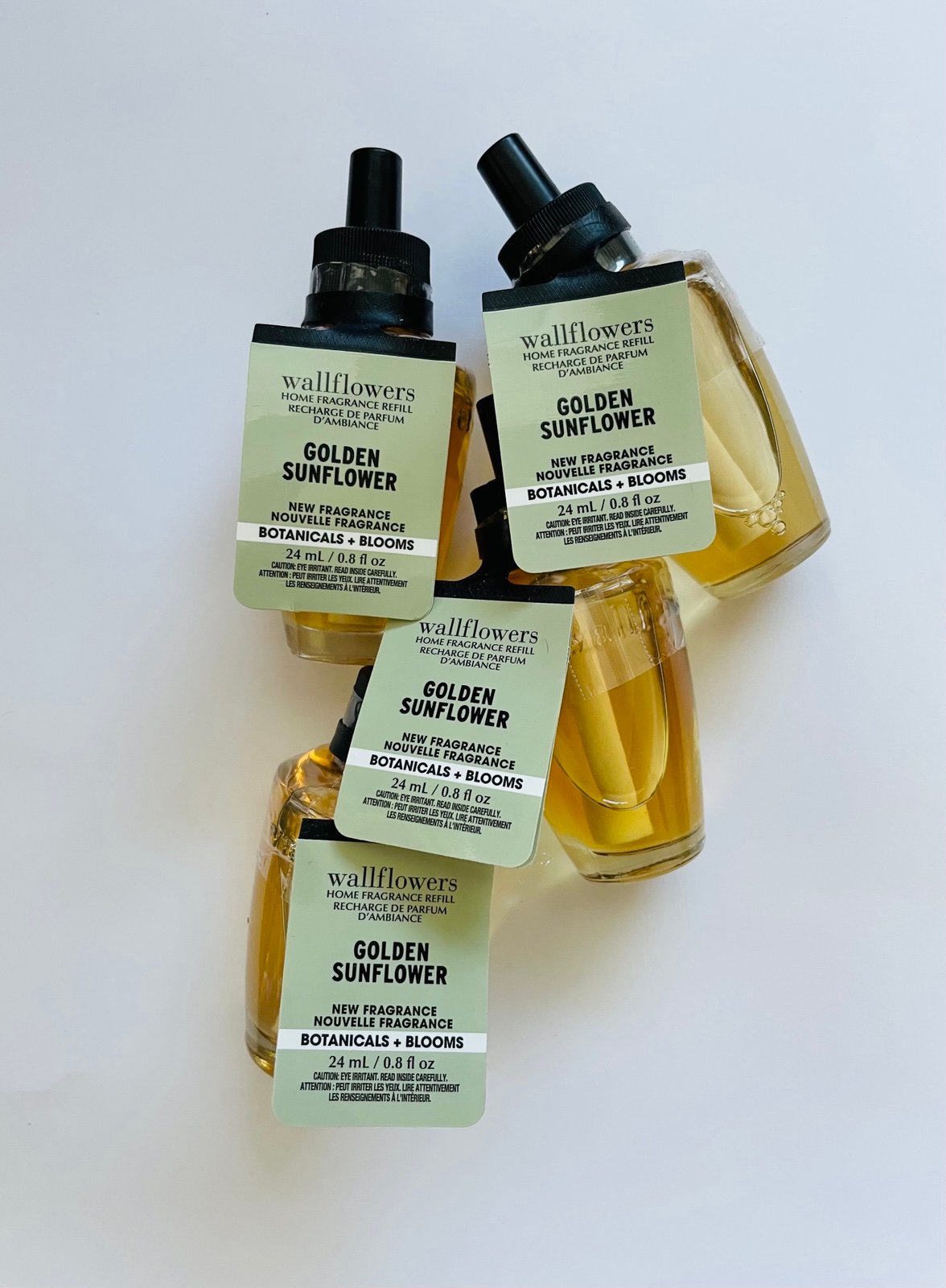 Bath & Body Works New Golden Sunflower Fragrance Wallflower Blub x 2