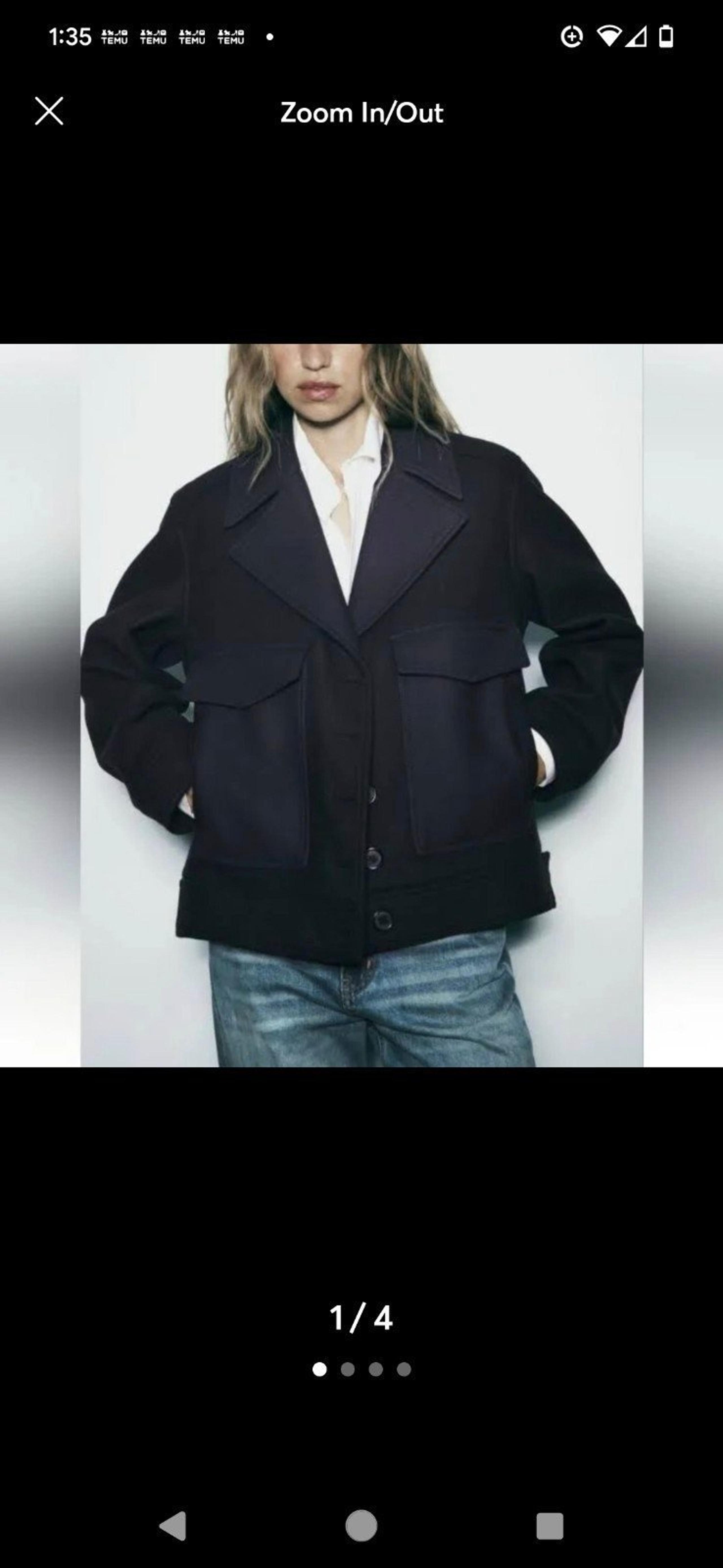 NWT ZARA CROPPED MANTECO WOOL COAT ZW COLLECTION