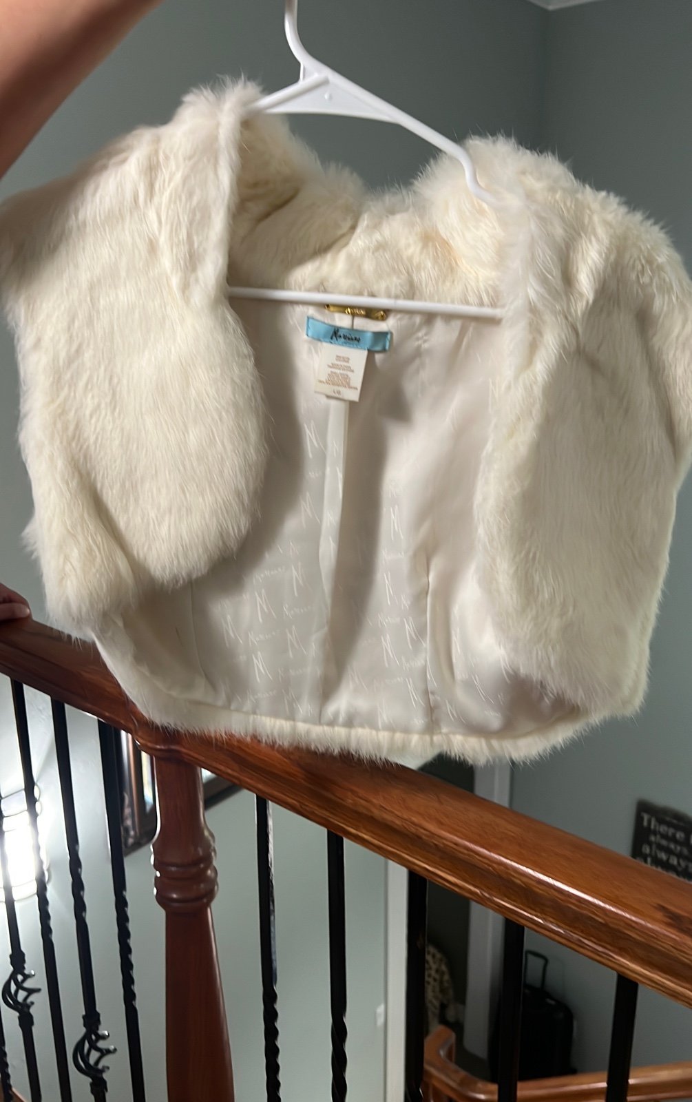 Marciano rabbit fur vest