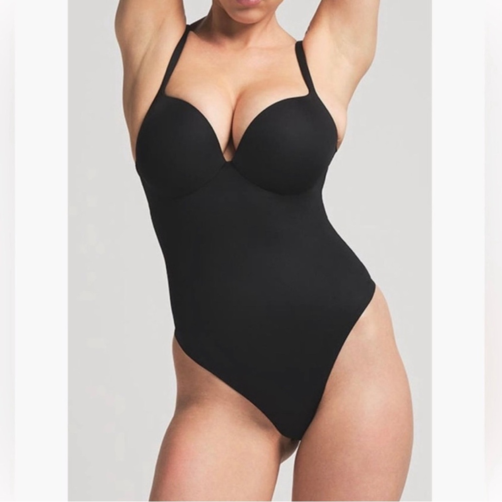 SKIMS Body Push-Up Thong Bodysuit Onyx M Medium New NWT