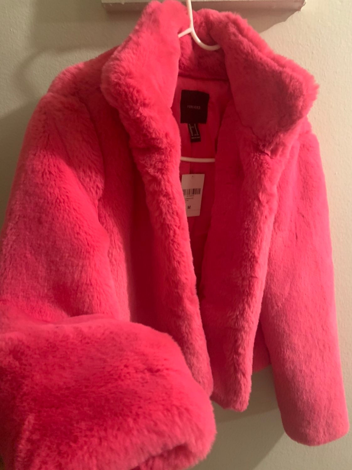 PINK Faux Fur Coat