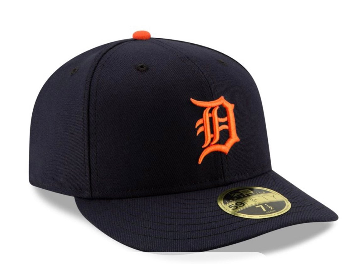Detroit Tigers New Era 59Fifty ROAD Fitted Hat (Dark Navy) MLB Baseball Cap NWT