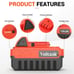 Voltask lithium-ion battery pack 4.0Ah 20V replacement battery