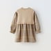 Zara kids girls CONTRAST CHECK DRESS 3-4 years