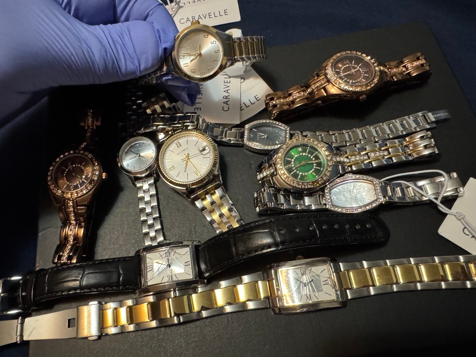 Lot of 10 Relic & Caravelle ladies Watches for parts & Repair MONEY MAKER