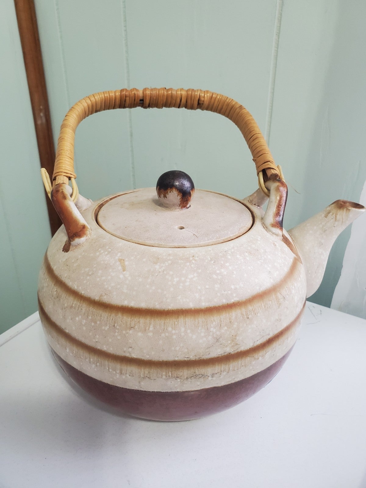 outlet sale Teapot Takahashi Vintage Brown Japan In Made White & Vintage & collectibles outlet sale Teapot Takahashi Vintage Brown Japan In Made White & Vintage & collectibles
