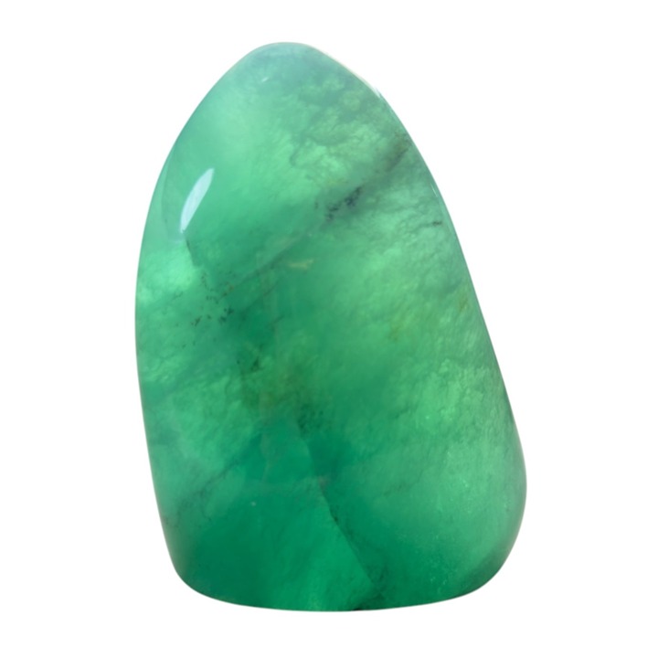 Fluorite Freeform Polished Green Stone Crystal Mineral 4 In Tall Decor China