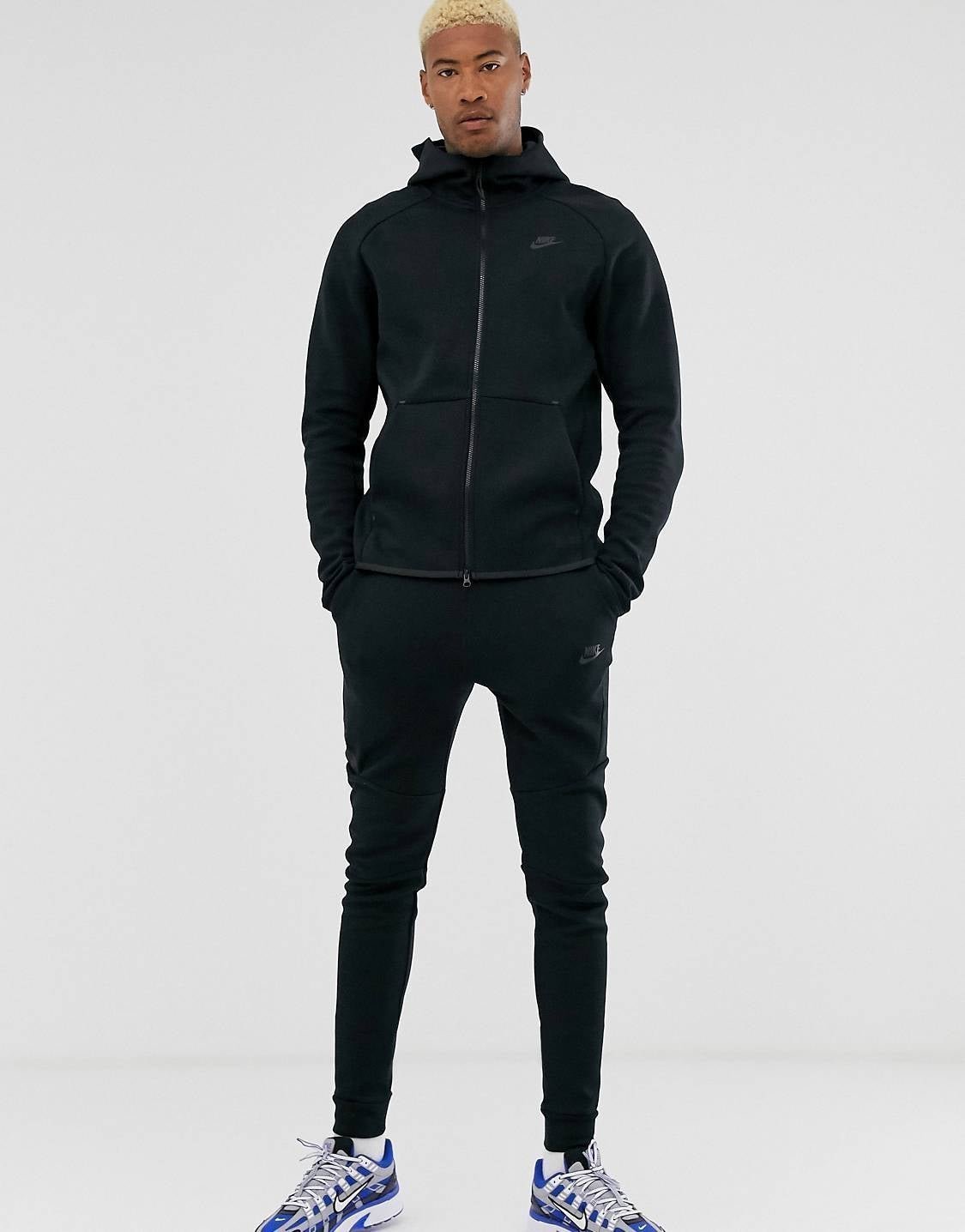 Nike Sportswear® Tech Fleece Tracksuit Set in Black³ 805144-010 x 805162-010 - Ⓜ