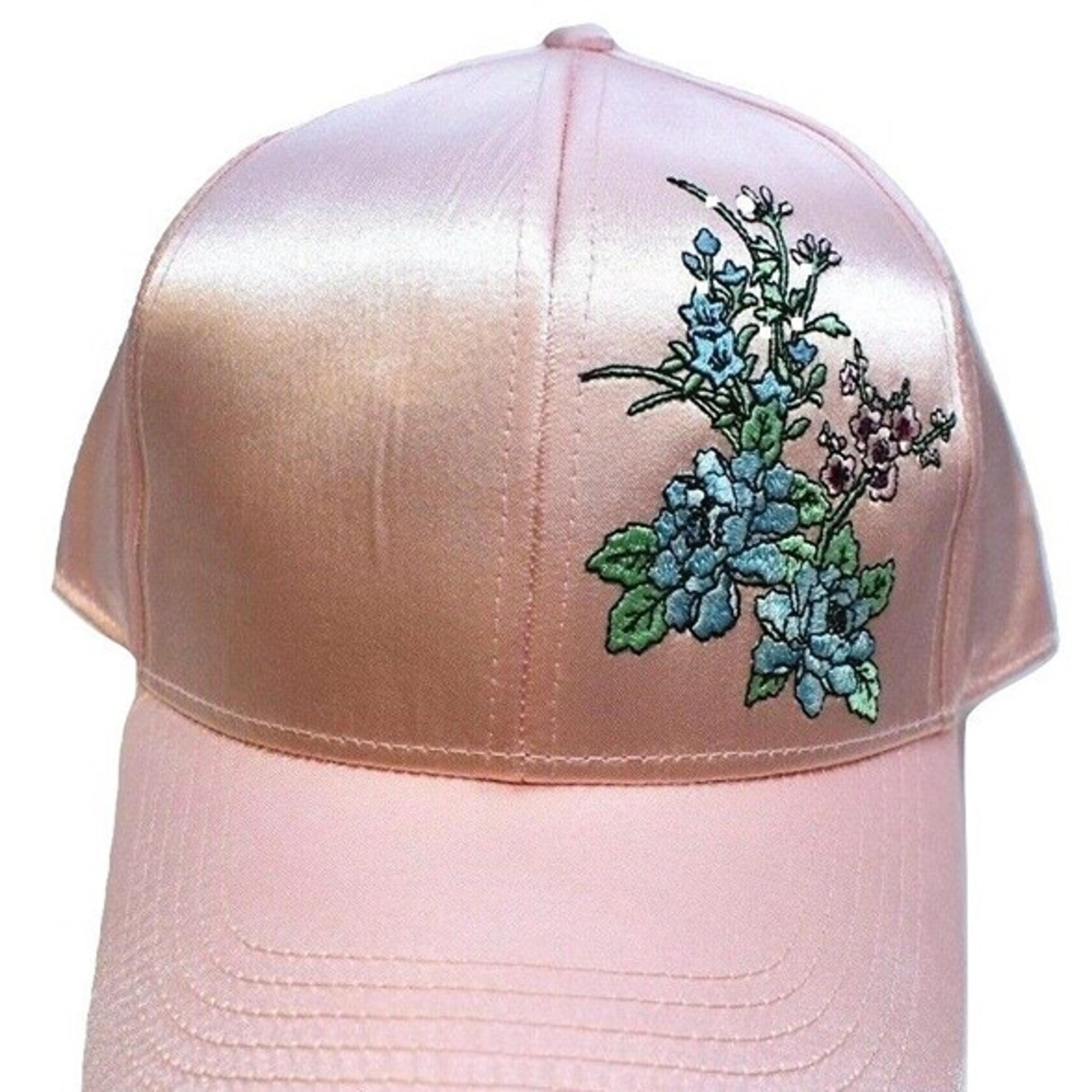 Neff Adjustable Womens Yuki Light Pink Flowers Snapback Cap Hat New