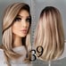 BAYLAGE Honey blonde non lace wig with side part