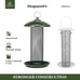 Kingsyard Mesh Tube Bird Feeders for Outdoors Hanging, All Metal, Wild Bird Feed