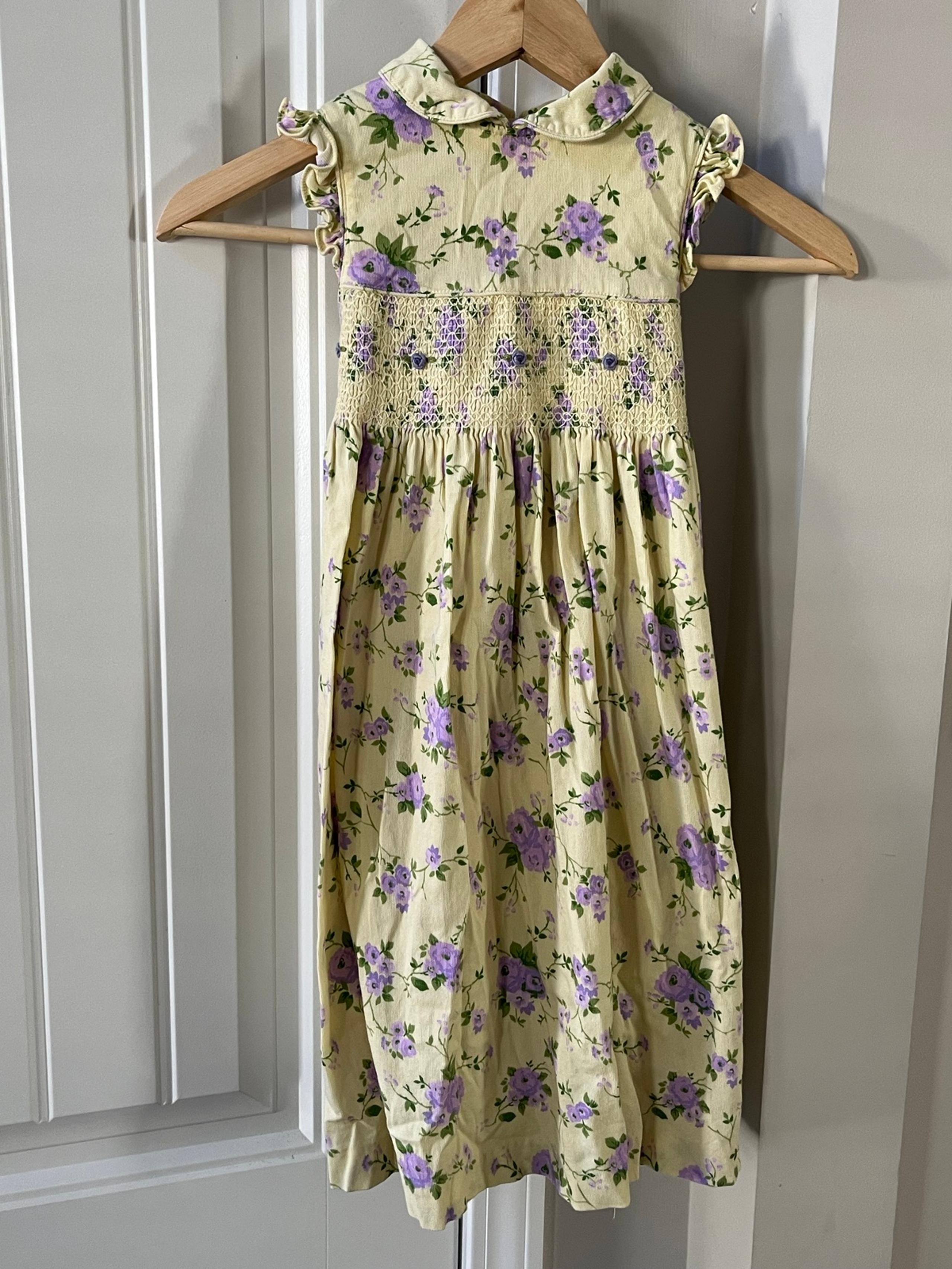 Vintage Laura Ashley Smocked Dress Sz 6