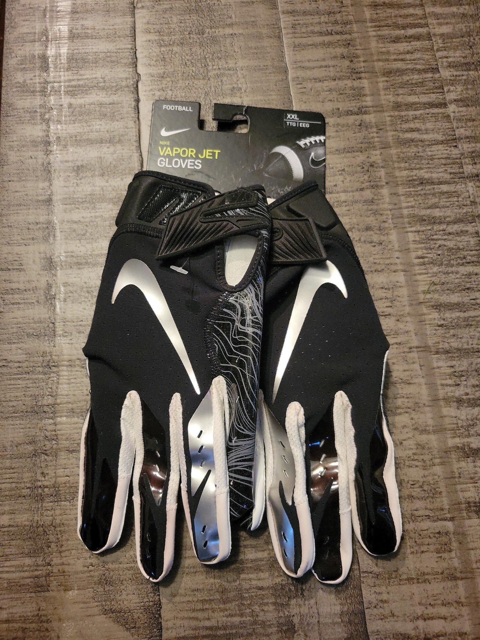 Nike vapor jet gloves size XXL football