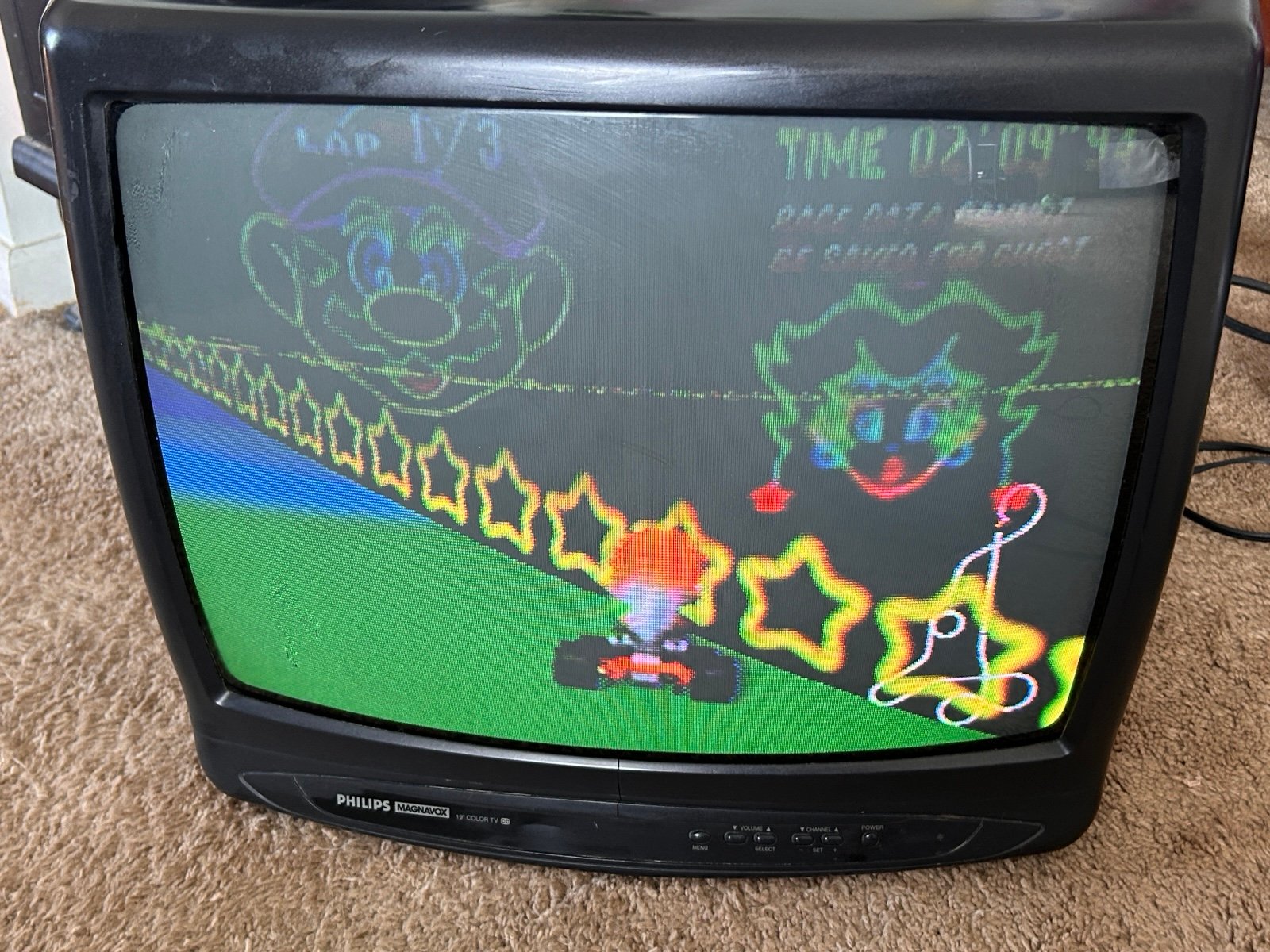 Vintage Magnavox philips CRT tv Game Mode Retro Gaming 19” Television READ