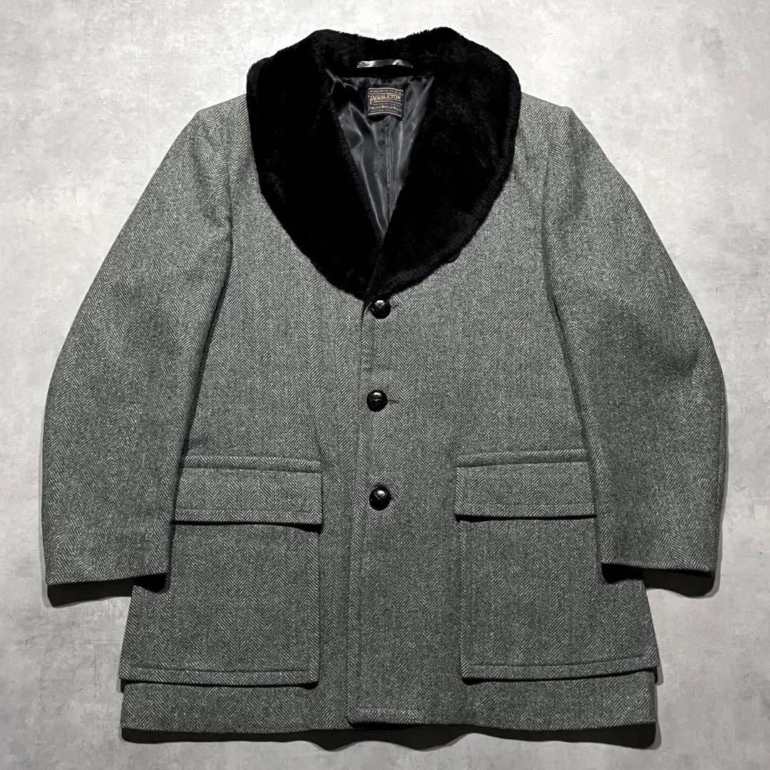 60s PENDLETON shawl collar wool coat USA