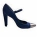 Stuart Weitzman Blue Suede Capsize Mary Jane Buckle Strap Pumps Size 9