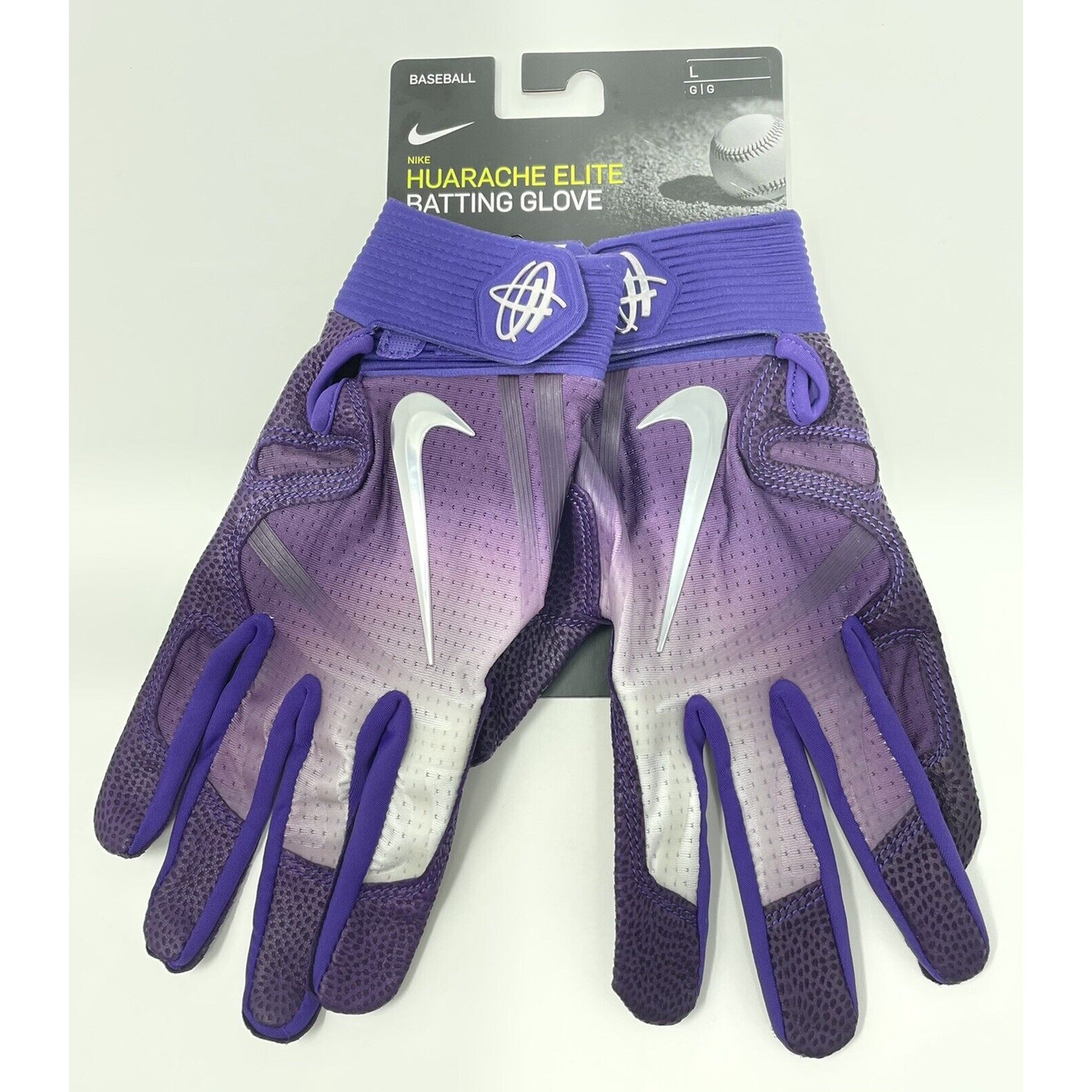 Nike Huarache Elite Batting Gloves Men's Size L Baseball PGB543 560 MSRP 80
