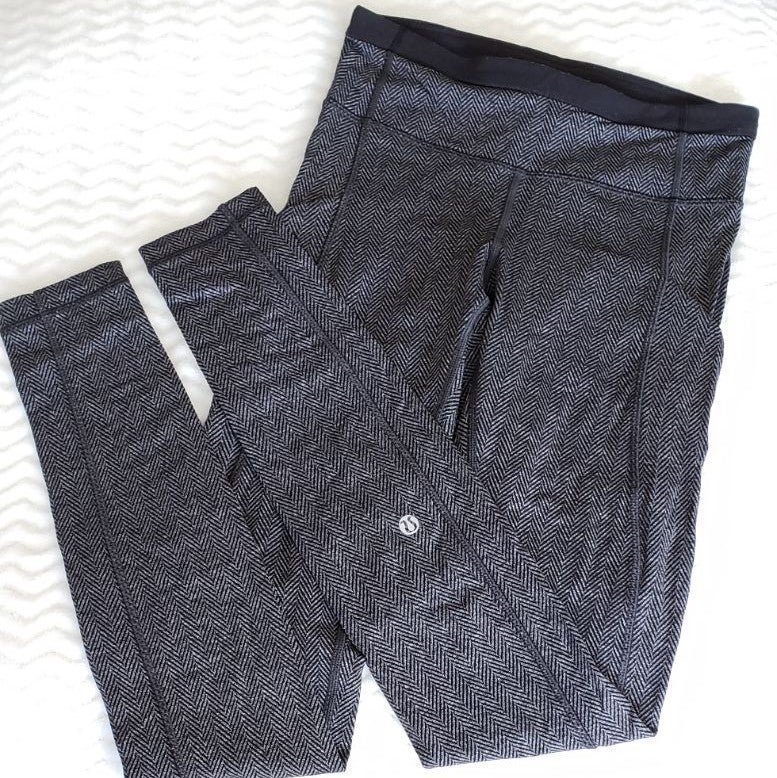 Lululemon Giant Herringbone Speed Tight