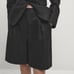 NWT Massimo Dutti 100% Linen Bermuda Shorts With Double Darts Black Size 10
