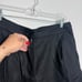 NWT Massimo Dutti 100% Linen Bermuda Shorts With Double Darts Black Size 10