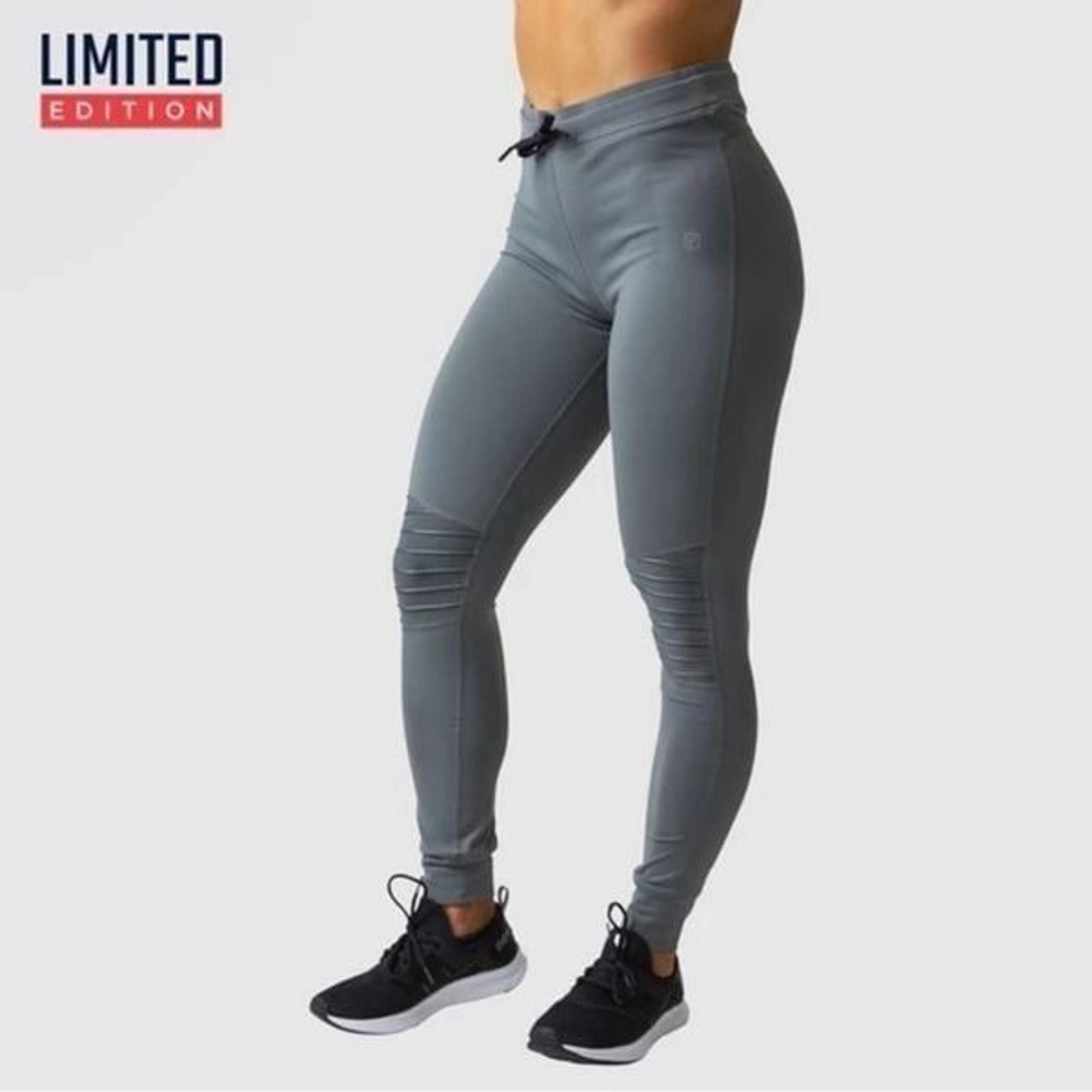 Born Primitive Limited Edition Pleated Moto Leggings in Gray Size Small