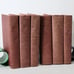 Pair of MCM Bookworm Steel Coiled Bookends