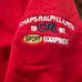 Vtg 90s Chaps Ralph Lauren Red Crewneck Sweatshirt Sz XL Letterman Style Patch