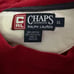 Vtg 90s Chaps Ralph Lauren Red Crewneck Sweatshirt Sz XL Letterman Style Patch