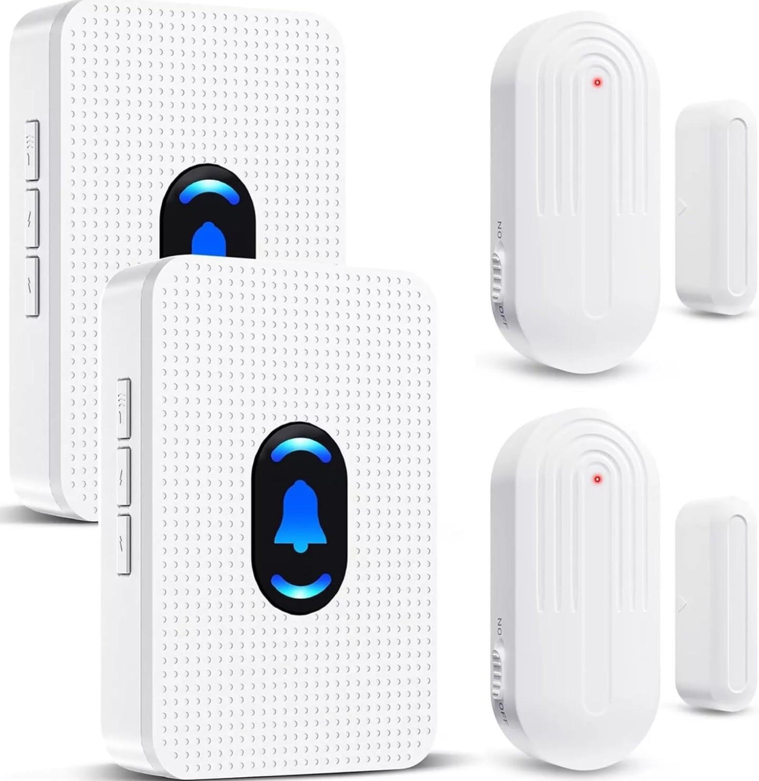 Wireless Chime Entry Alert Sensor For Home Business Office Door Open Entrance