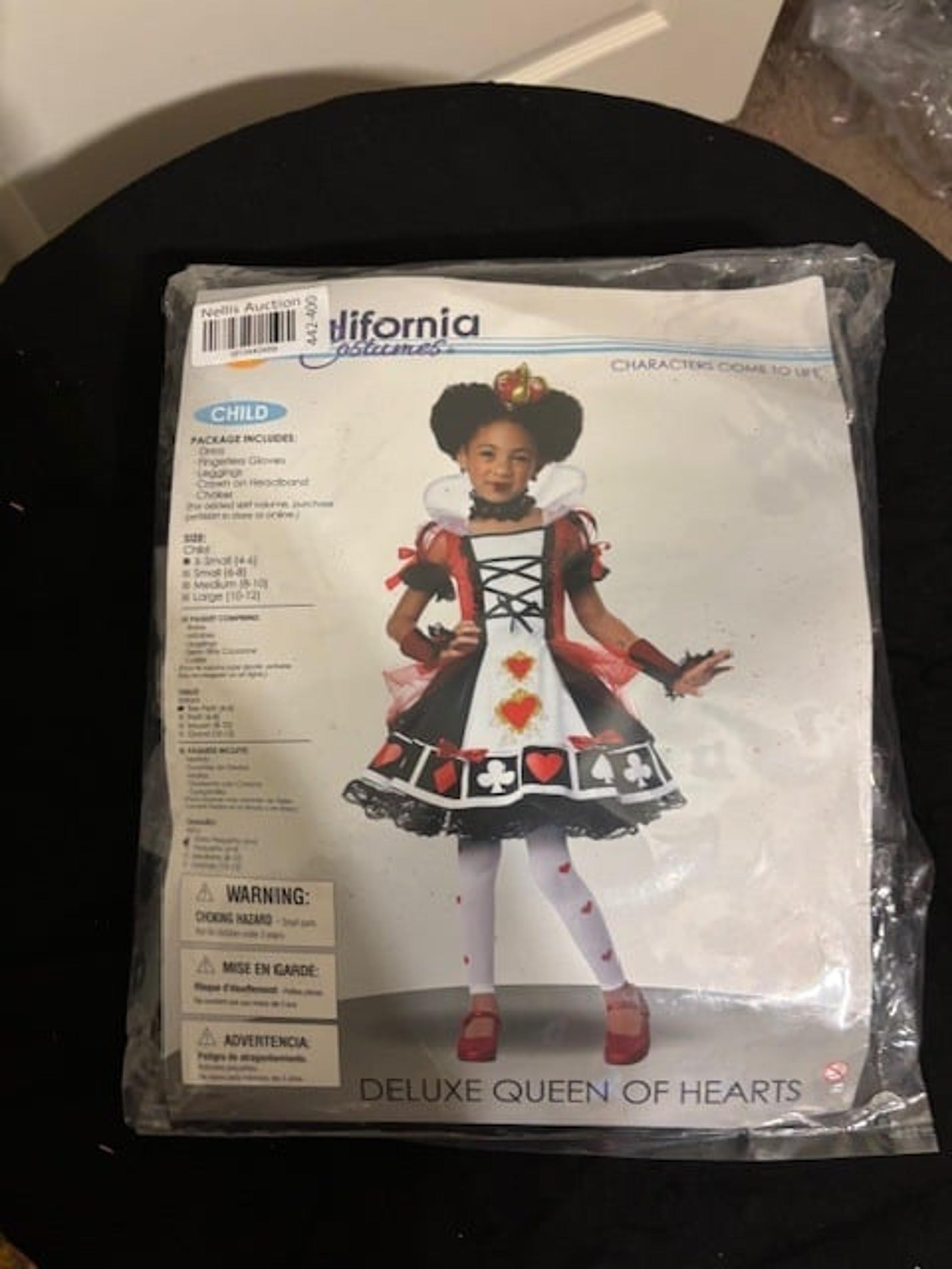 NEW California Costumes Child Deluxe Queen of Hearts Costume - Size -X-Small