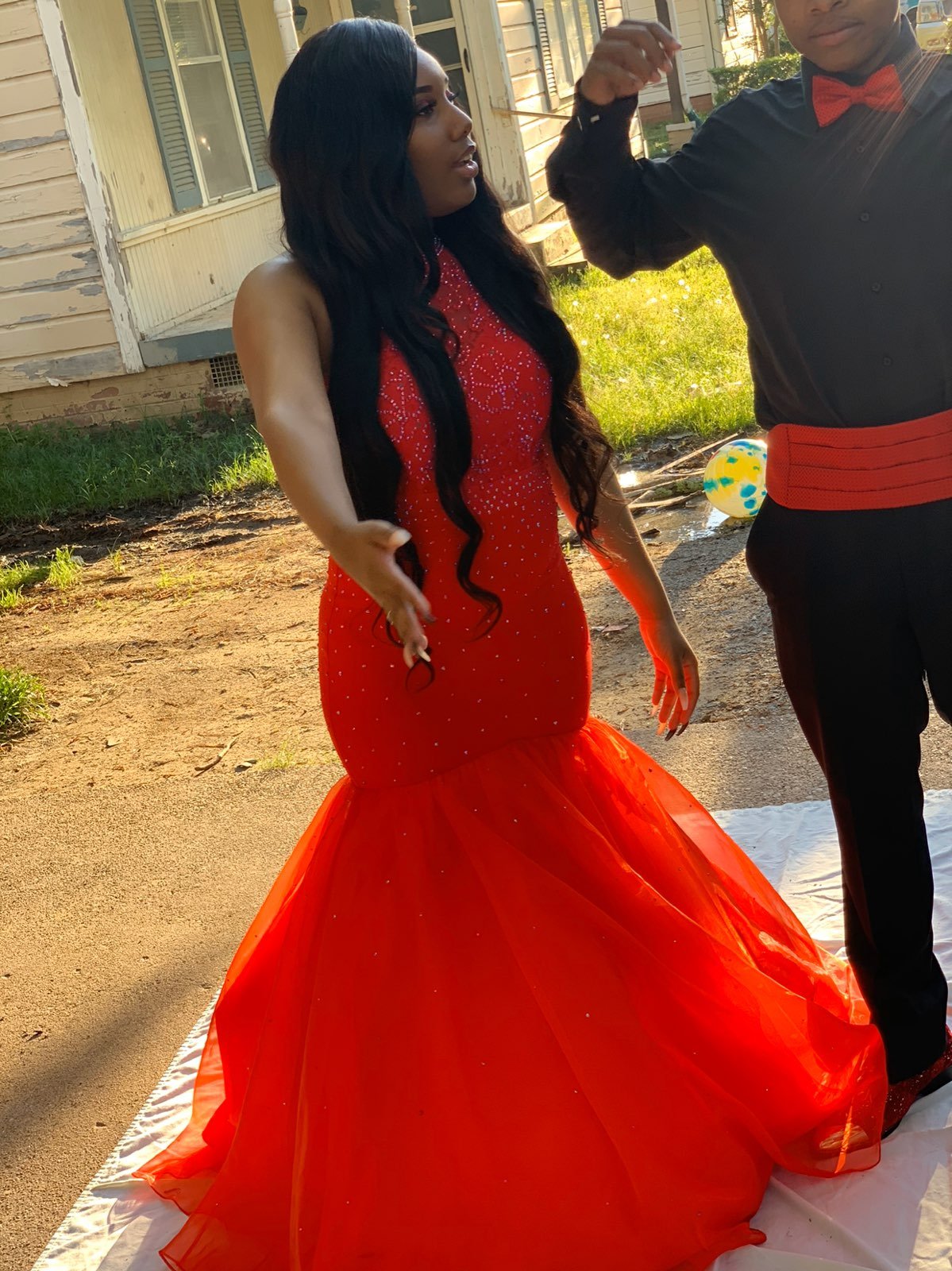 Red Prom dress