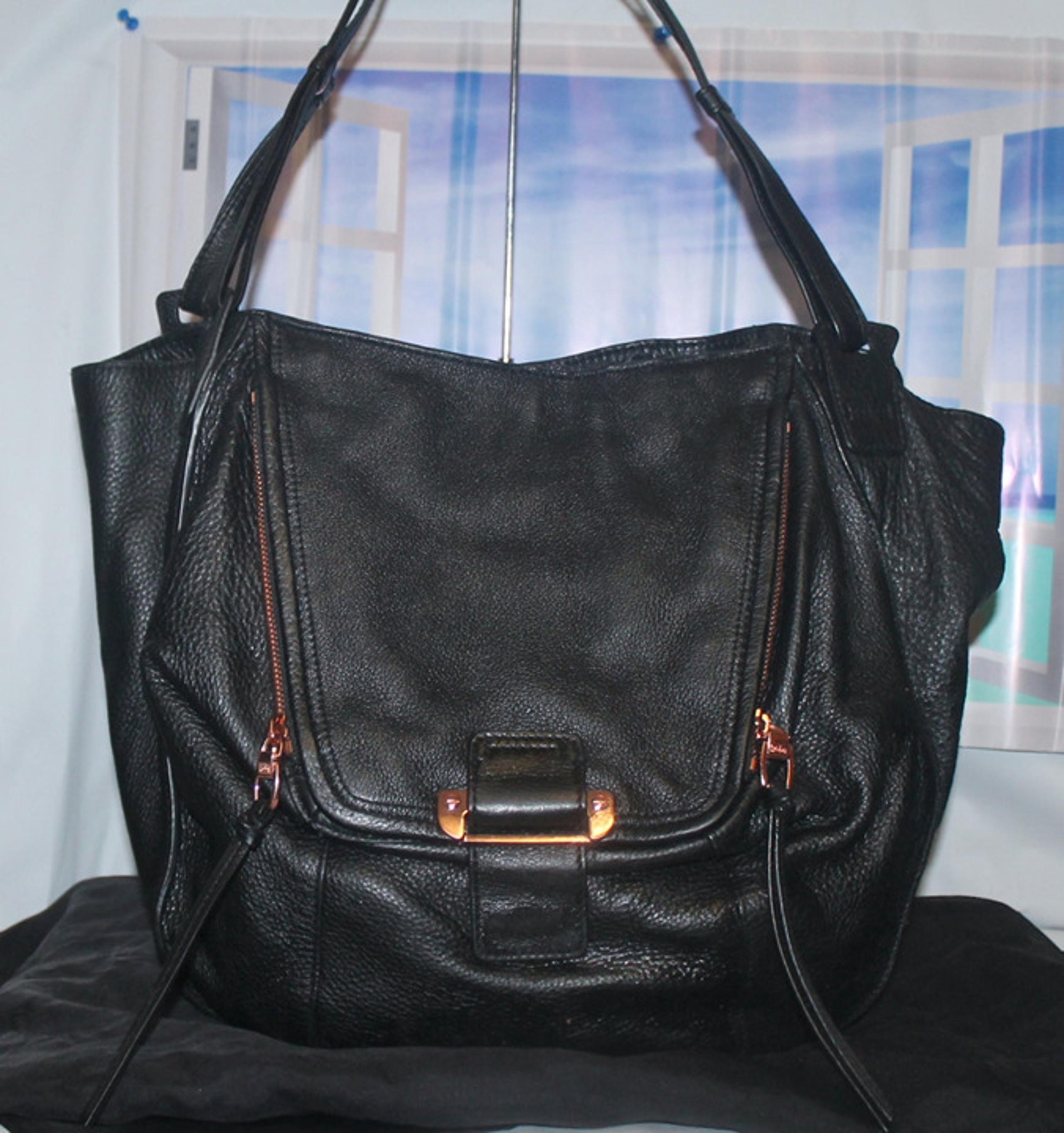 Rare $389 Kooba Leather Johnnie w Rose Gold Shoulder Crossbody Bag Purse Mint