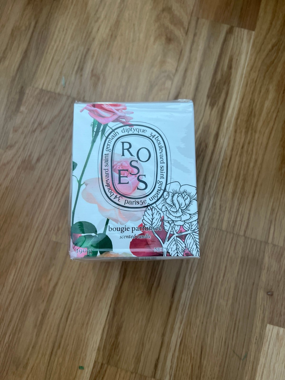 New limited edition diptyque roses candle
