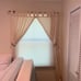 Drapery set of 2 for 2 windows. Ivory color Hardware included