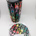 Starbucks Asia rainbow girl ceramic mug + coaster set BNWT
