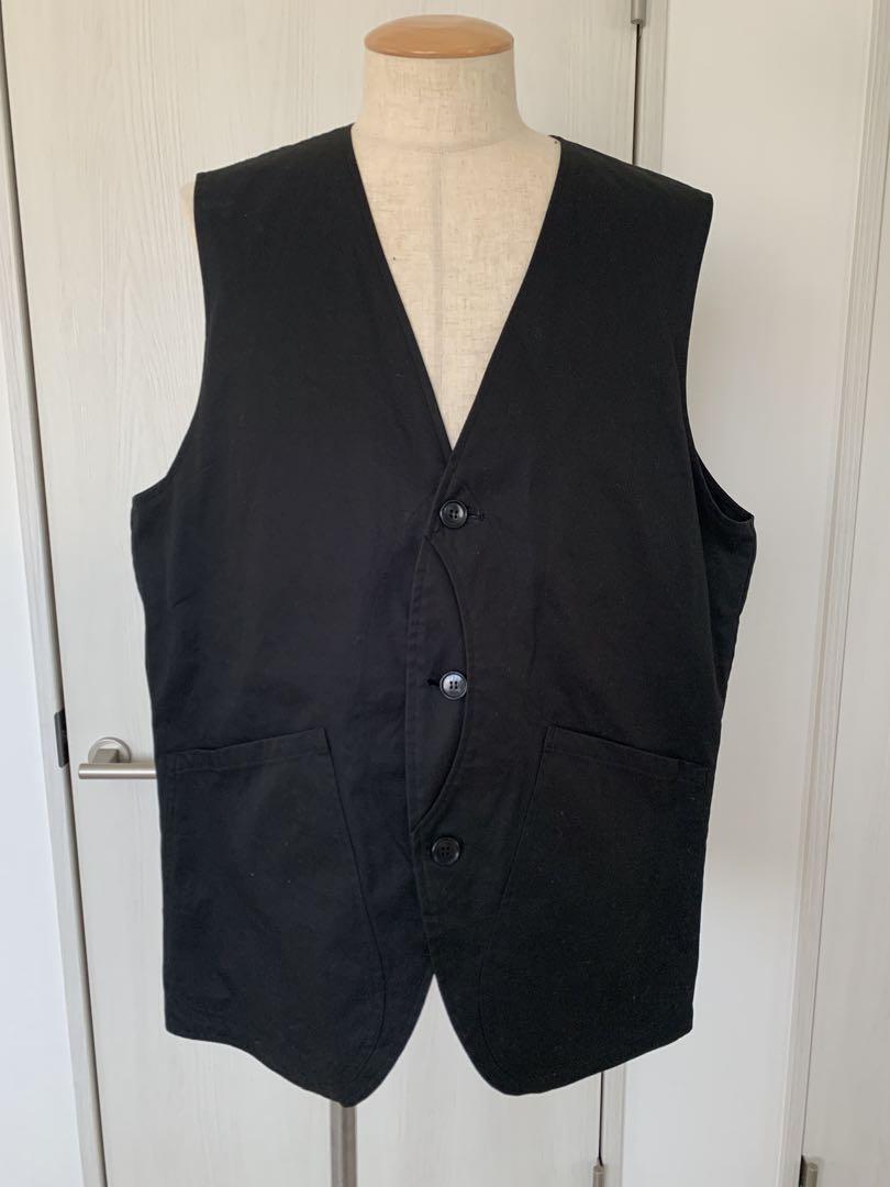 【Excellent Condition】 River Vale Ventyle Black Buttoned V-Neck Vest