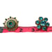 2 Vtg Coro Brooch Pins Deep Blue And Light Blue Stones Filigree Floral Gold Tone