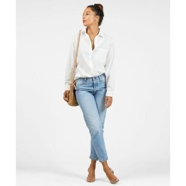 OUTERKNOWN Sydney Boyfriend Shirt white XS new